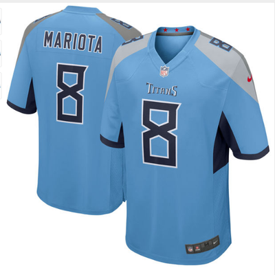 

Mens Tennessee Titans Marcus Mariota Nike Navy New 2018 Game Jersey