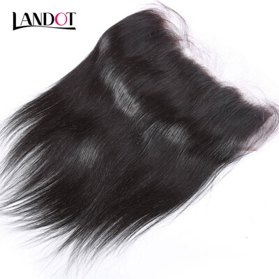 

9A Ear to Ear 13x6 inch Full Lace Frontal Closure Brazilian Body Wave Virgin Hair Closure Brazilian Straight Human Hair Closures