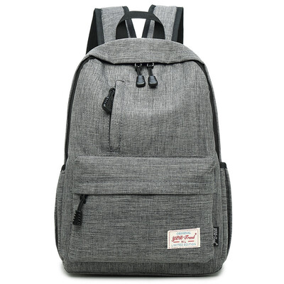

Pure Color Shoulder Bag Travel Backpack for Middle School Student Bag Female Leisure Couple Rucksack Waterproof