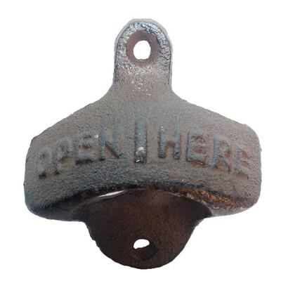 

UpperX Vintage Style Wall Mount Bottle Opener Gray