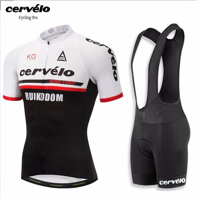 

UCI 2018 pro team Cervelo men women summer short sleeve cycling jersey bicycle clothing quick dry road MTB bike jersey bib shorts