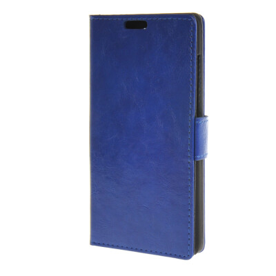 

MOONCASE Smooth Skin PU Wallet Flip Card Stand Back Leather Case Cover for Huawei Honor 4C Blue