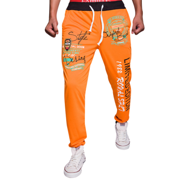 

Zogaa Autumn And Winter New Men's Active Pants Contrast Color Printing Casual