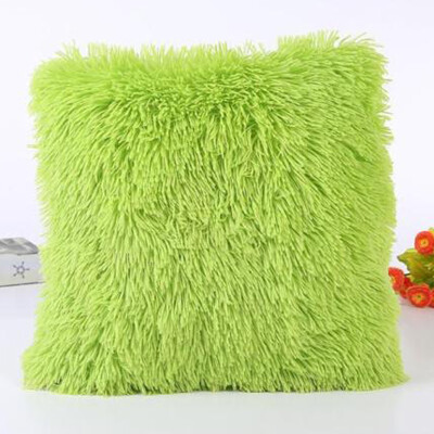 

Cntomlv Solid Soft Plush Faux Fur Wholesale Decorative Cushion Cover Throw Pillows For Sofa Car Chair Hotel Home Decoration