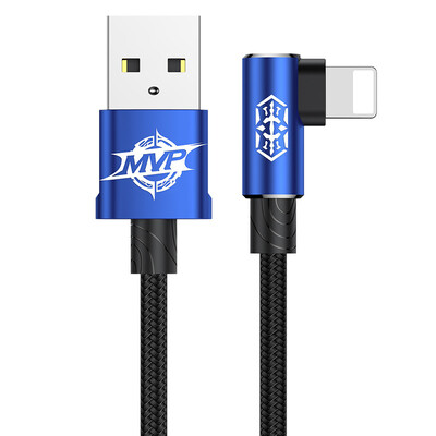 

Baseus USB Lightning Cable For iPhone  XR  Max MVP Elbow USB Lightning Cable For Iphone X 8 7 6s 5 Fast Charging Data Cable