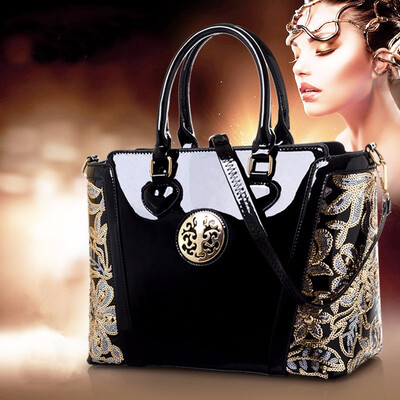 

2018 new spring women handbag fashion Flower embroidery Ladies Brand PU leather tote bag high quality shoulder messenger bag