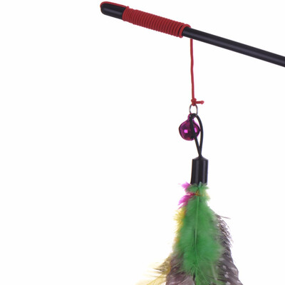 

Cntomlv High Quality Pet Cat Toy Newly Design Bird Feather Plush Plastic Toy for Cats Cat Catcher Teaser Toy