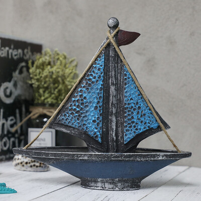 

Inkfish retro ornaments blue sailboat 2319 smooth sailing ornaments ornaments art ornaments birthday gift wife wife friends home accessories