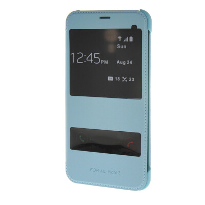 

MOONCASE Case for Meizu M2 Note Meilan Note2 Ultra Slim View Window Flip Leather Case Cover Blue