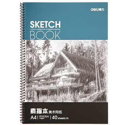 

Deli 7698 sketch the A4 professional art paper 40