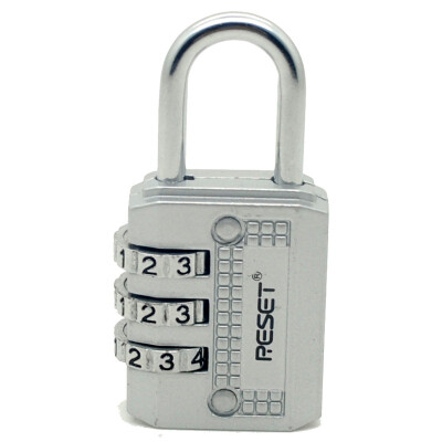 

Ruixingite (RESET) password lock RST-071 mini color password lock padlock lock lock travel lever box lock gym lock backpack lock silver