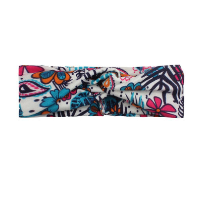 

Flower headband Fashion Retro Women Elastic Turban Twisted Knotted Ethnic Headband Floral Wide Stretch Girls Hair Accessories