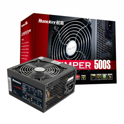 

Huntkey rated 650W K650 power supply game dedicated 80PLUS gold single 54A semi-module 14CM large fan LLC resonant back wiring