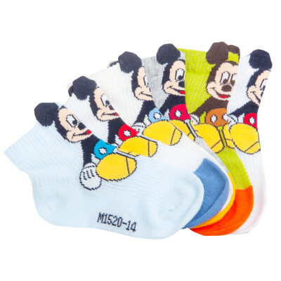 

[Jingdong supermarket] Disney baby baby socks baby socks stockings 6 pairs of colors random 6358