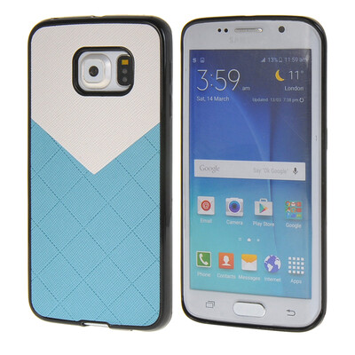 

MOONCASE New Style Flexible Soft Gel TPU Silicone Skin Slim Durable чехол для Cover Samsung Galaxy S6 Edge синий