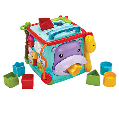 

Fisher-Price многофункциональный игрушка для раннего обучения Шестигранная коробка (двуязычный) CMY28