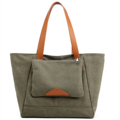 

Brand Large Pocket Casual Tote Female Travel Handbag Shoulder Crossbody Handbags Canvas Capacity Bags Women 2 Set Leisure bag