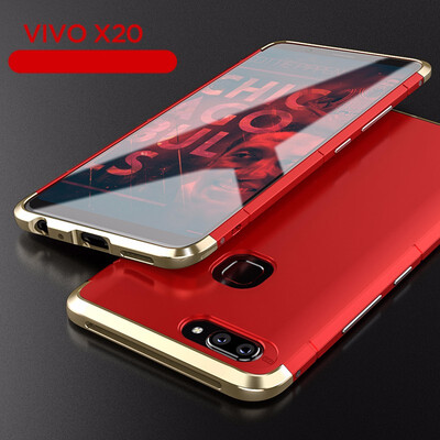 

Goowiiz Phone Case For VIVO X9X9IX20X20 Plus Luxury 3 in1 Metal PC Hard Hybrid Slim Back Case Full Protection