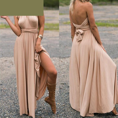 

Sexy Women Multiway Wrap Convertible Boho Maxi Club Red Dress Bandage Long Dress Party Bridesmaids Infinity Robe Longue Femme
