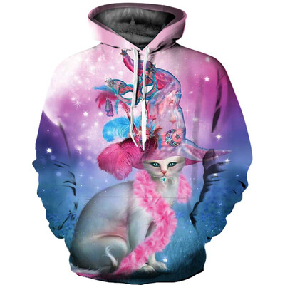 

Mens Hoodie 3D Printed Women Pullover Sweater