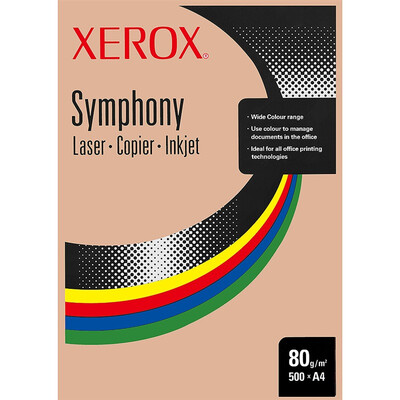 

Xerox color copy paper 8 0g A4 salmon color orange 500 sheets bag