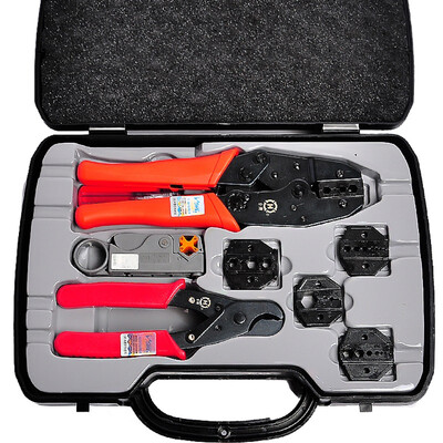 

Sanbao (Sanbao) HT-330K Набор инструментов BNC коаксиальный терминал обжимные клещи для опрессовки видеомонитор волнистыми набор инструментов