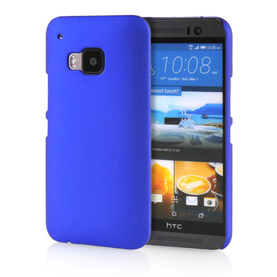 

MOONCASE Hard Rubberized Rubber Coating Devise Back ЧЕХОЛ ДЛЯ HTC One M9 Blue