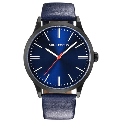 

BOFUTE Male Watches Business Watch Concise Japanese Quartz Movement Waterproof Genuine Leather Strap 0058G