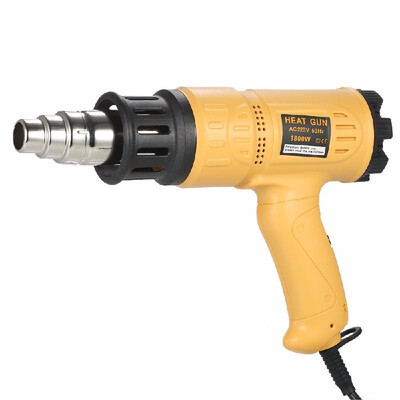 

1800W Industrial Fast Heating Hot Air Gun Adjustable Temperature Speed Hot Heat Shrink Blower Tool with 4 Nozzles AC110V