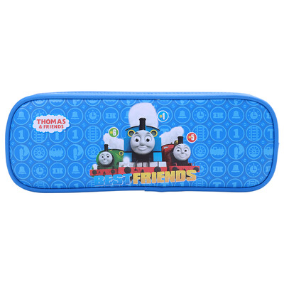 

Deli Deli Thomas series small waterproof pencil case student stationery box large capacity multi-function pencil bag light blue 66780