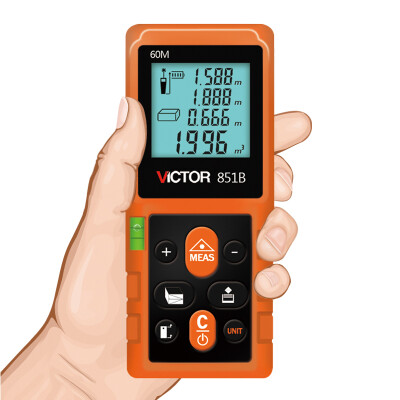 

Victory instrument VICTOR laser range finder handheld laser infrared electronic ruler measuring instrument measuring instrument 3 optional 60 m VC851B