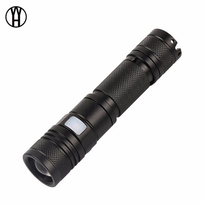 

A2 USB Charger Telescopic Super Bright Outdoor Portable Light CREE T6 Rechargeable LED Torch Zoomable LED Tactical Flashlight