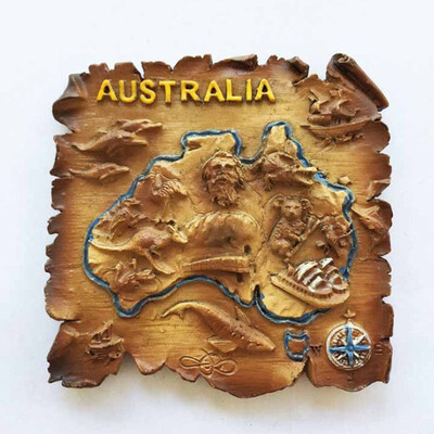 

1Pcs Creative Australia map Fridge Magnets Home Decoration Magnetic Refrigerator Sticker Travel Souvenirs