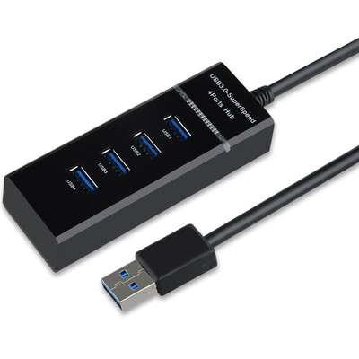 

Ferguson cabos F0067 high speed usb30 splitter laptops hub hub USB extension 4 port splitter black