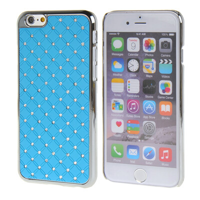 

MOONCASE iPhone 6 (4.7") Case Hard Luxury Chrome Rhinestone Bling Star Back Case Cover for Apple iPhone 6 (4.7") Blue