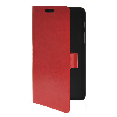 

MOONCASE Slim Leather Flip Wallet Card Pouch with Kickstand Shell Back ЧЕХОЛ ДЛЯ Samsung Galaxy Tab Q T2558 Red