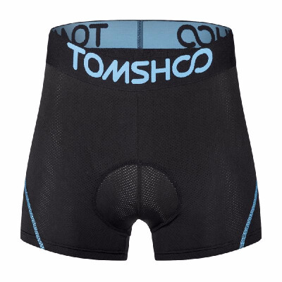 

TOMSHOO Mens 3D Padded Bicycle Cycling Underwear Breathable Lightweight Bike Riding Cycling Shorts Underpants