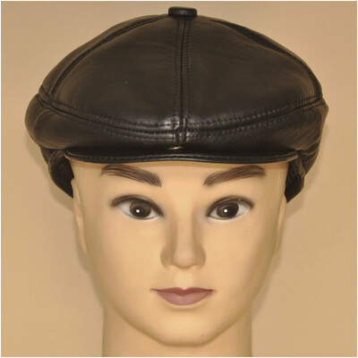 

2018 Genuine Leather Cap Adult Sheepskin Hat Male Baseball Caps Ear Protection Warm Headgear Mens Winter Warm Wear B-7243