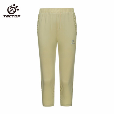 

Tectop Women Quick Dry Cropped Trousers Breathable Outdoor Sport Pants cratch&wear resistance no pilling Breathable a