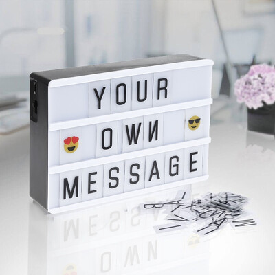 

DIY LED Combination Light Box with Letter Cards