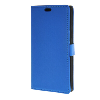 

MOONCASE Classical Multi Colored Leather Wallet Flip Card Slot Bracket Back Case Cover for Samsung Galaxy A8 Blue