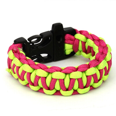 

Paracord Cord Survival Wristband Camping Hiking Bracelet Outdoor Sports Emergent