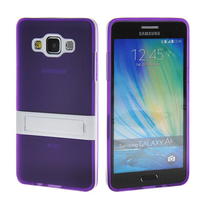

MOONCASE Soft Flexible Silicone Gel TPU Skin Stand Shell Back ЧЕХОЛ ДЛЯ Samsung Galaxy A5 Purple