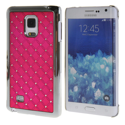 

MOONCASE Жесткий Хром горный хрусталь Bling Звезда обложка чехол для Samsung Galaxy Note Edge N9150 Ярко-розовый
