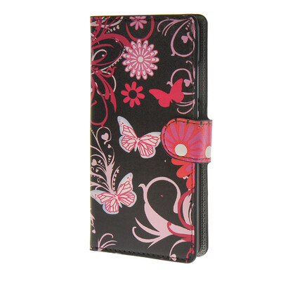 

MOONCASE Butterfly style Leather Wallet Flip Card Slot Stand Pouch чехол для Huawei Ascend P8 lite A04