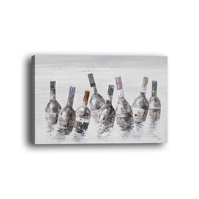

Framed canvas modern living room bedroom background wall still life wine bottle decoration painting