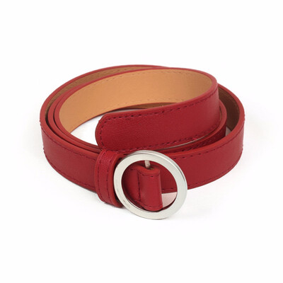

Women Trendy Round Buckle Fine Concise Fashion And Leisure Canvas Belt