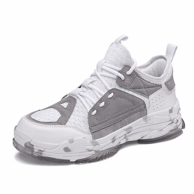 

2018 Fitness Patchwork Men Sneakers Big Size 39-46 Jelly Outsole Cool High Quality Running Shoes For Men Hot Sell Sports Shoes