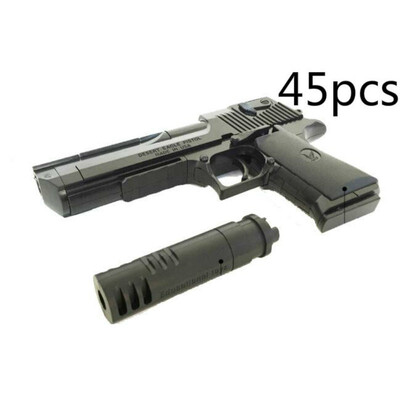 

777A 45pcs m1911 Building block toy gun airsoft pistol desert eagle air soft ak47 sniper m4a1 children lepin Toys
