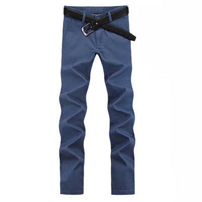 

Zogaa Korean Mens Pants Casual Slim Fashion Pure Cotton Straight